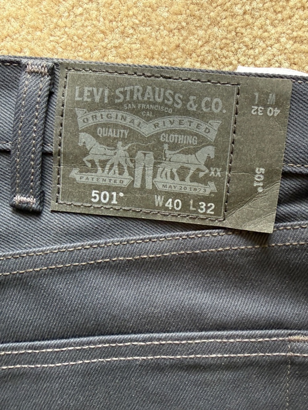 Levi's 501® Men's Straight Jeans in Black